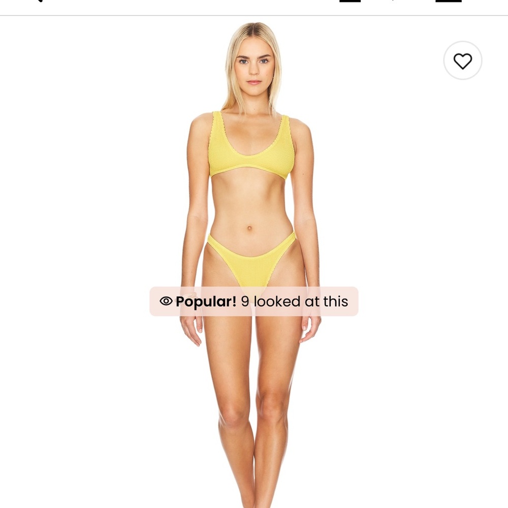 NWT bond eye bikini revolve yellow